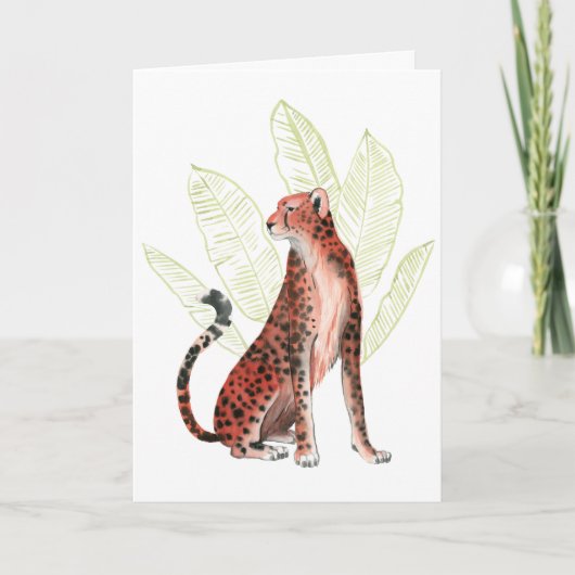 Ruby Runner Leopard Karte (Vorderseite)