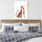 Ruby Runner Leopard Leinwanddruck (Insitu (Schlafzimmer))