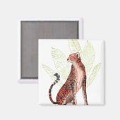 Ruby Runner Leopard Magnet (Vorderseite/Rückseite)