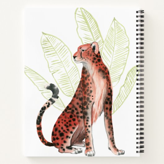 Ruby Runner Leopard Notizblock (Rückseite)