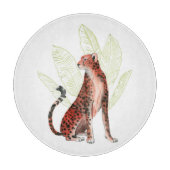 Ruby Runner Leopard Schneidebrett (Vorderseite)