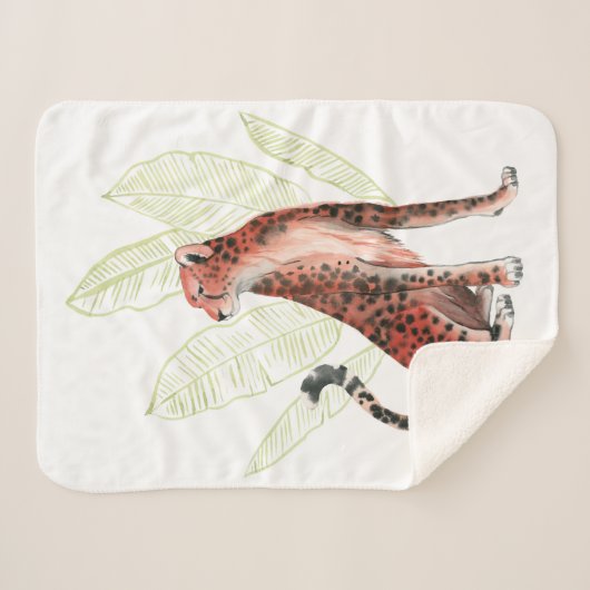 Ruby Runner Leopard Sherpadecke (Vorderseite (Horizontal))