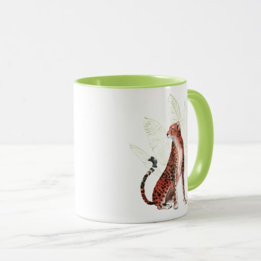 Ruby Runner Leopard Tasse (VorderseiteRechts)