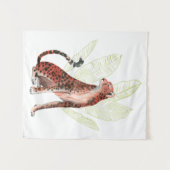 Ruby Runner Leopard Wandteppich (Vorderseite (Horizontal))