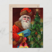 Ruby Santa Postcard Feiertagspostkarte (Vorne/Hinten)