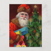 Ruby Santa Postcard Feiertagspostkarte (Vorderseite)