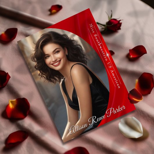 Ruby Shine Autografikkarte für Seitenanschlüsse Einladung