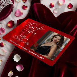 Ruby Shine Foil Pageant Danke-Karte Folien Feiertagskarte