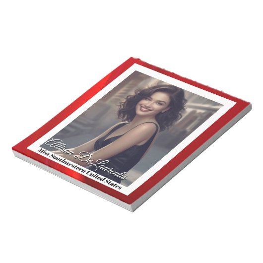 Ruby Shine Pageant Autograph Pad Notizblock (Rotiert)