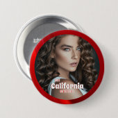 Ruby Shine-Wettkampfbutton Button (Vorne & Hinten)