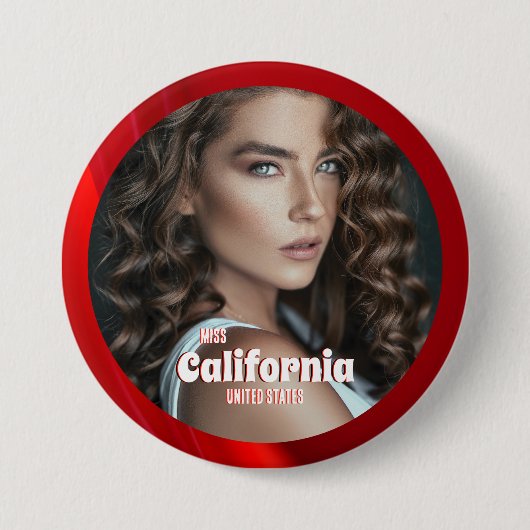 Ruby Shine-Wettkampfbutton Button (Vorderseite)
