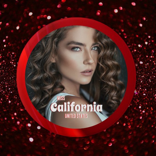 Ruby Shine-Wettkampfbutton Button