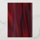 Ruby Silk Look mit Mandala und Ganesha Wedding Folieneinladung (Rückseite)