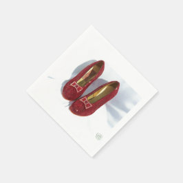 Ruby Slippers Napkins Serviette