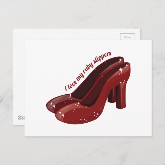 Ruby Slippers Postkarte (Vorne/Hinten)