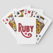 Ruby Spielkarten (Rückseite)