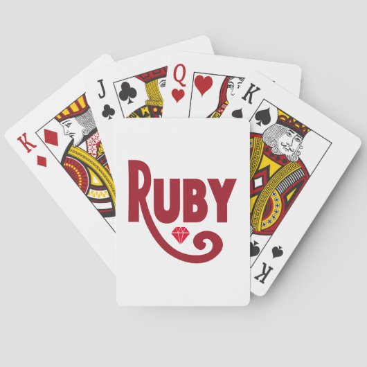 Ruby Spielkarten (Rückseite)