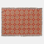Ruby Sunset Floral Throw Blanket Decke (Vorderseite)
