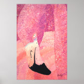 Ruby the Big Head Flamingo - von Just Dahl Poster (Vorne)