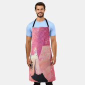 Ruby The Flamingo Painting Schürze (Getragen)