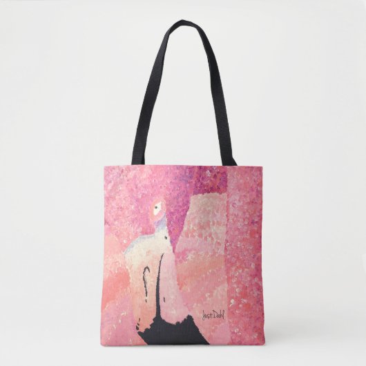 Ruby the Flamingo Tote Bag Tasche (Vorderseite)