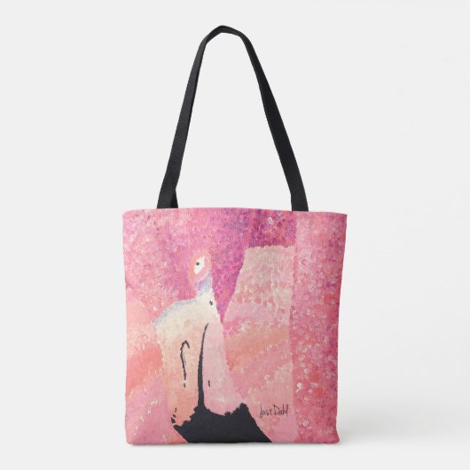 Ruby the Flamingo Tote Bag Tasche (Rückseite)