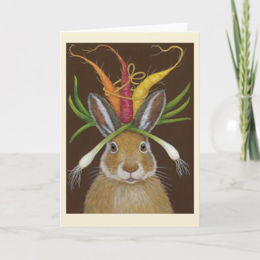 ruby the rabbit folded greeting card karte (Vorderseite)
