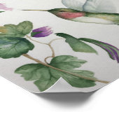Ruby=throasted Hummingbird Garden Fuchsia Poster (Ecke)