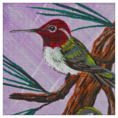 Ruby Throat-ed Hummingbird Stoff (Nahaufnahme)