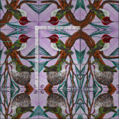 Ruby Throat-ed Hummingbird Stoff (Kachel)