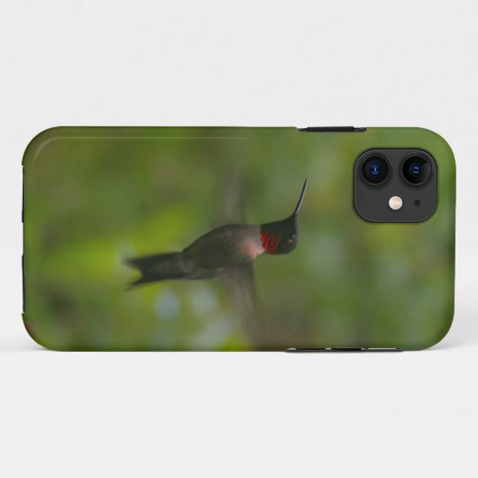 Ruby Throat Hummingbird Case-Mate iPhone Hülle (Rückseite (Horizontal))