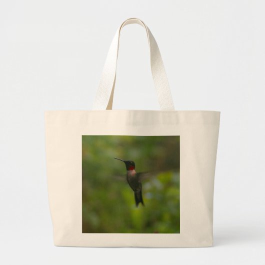 Ruby Throat Hummingbird Jumbo Stoffbeutel (Vorne)
