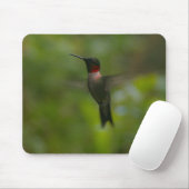 Ruby Throat Hummingbird Mousepad (Mit Mouse)