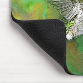 Ruby-throated-Hummingbird-4219-2 Mousepad (Ecke)