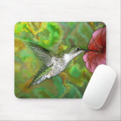 Ruby-throated-Hummingbird-4219-2 Mousepad (Mit Mouse)