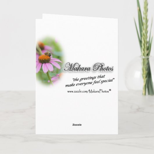 Ruby Throated Hummingbird - anpassen Karte (Rückseite)