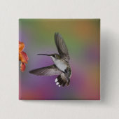Ruby Throated Hummingbird bei Frauen Button (Vorderseite)
