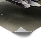 Ruby Throated Hummingbird Bird Art Print Poster (Ecke)