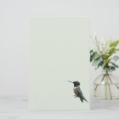 Ruby-Throated Hummingbird Bird Fotografy Briefpapier (Stehend Vorderseite)