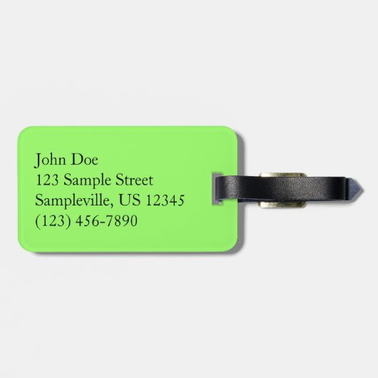 Ruby-Throated Hummingbird Bird Fotografy Gepäckanhänger (Rückseite horizontal)