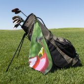 Ruby-Throated Hummingbird Bird Fotografy Golfhandtuch (Gras)