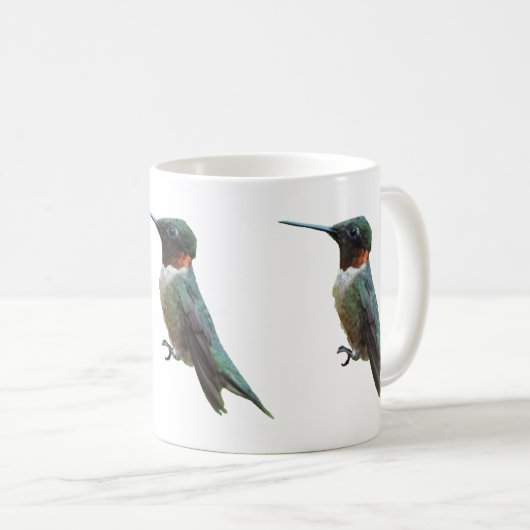 Ruby-Throated Hummingbird Bird Fotografy Kaffeetasse (VorderseiteRechts)