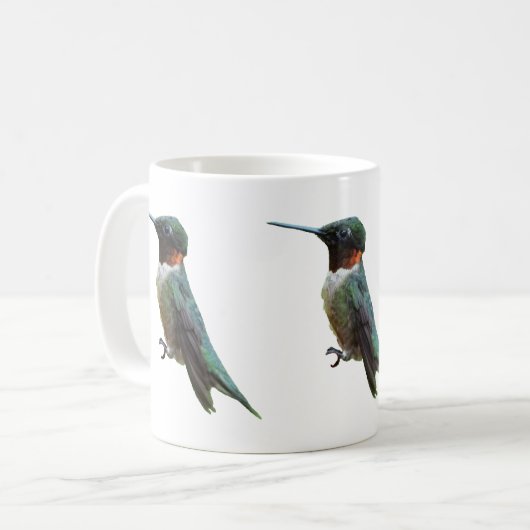 Ruby-Throated Hummingbird Bird Fotografy Kaffeetasse (Vorderseite Links)