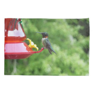 Ruby-Throated Hummingbird Bird Fotografy Kissenbezug