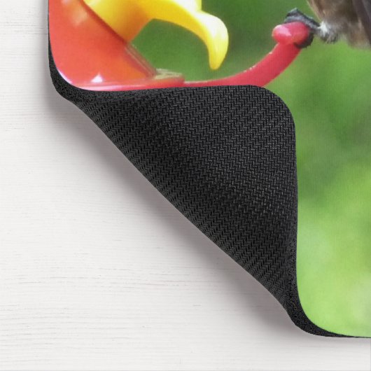 Ruby-Throated Hummingbird Bird Fotografy Mousepad (Ecke)