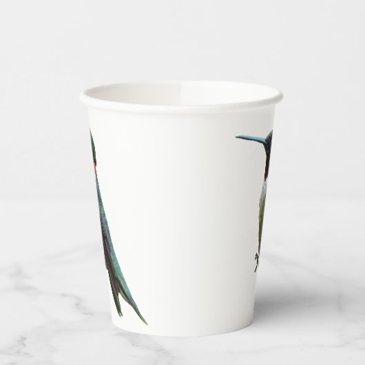 Ruby-Throated Hummingbird Bird Fotografy Pappbecher (Links)