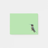 Ruby-Throated Hummingbird Bird Fotografy Post-it Klebezettel (Vorderseite)