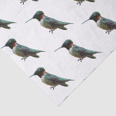 Ruby-Throated Hummingbird Bird Fotografy Seidenpapier (Ausschnitt)