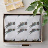 Ruby-Throated Hummingbird Bird Fotografy Seidenpapier (Geschenk)