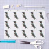 Ruby-Throated Hummingbird Bird Fotografy Seidenpapier (Handwerk)